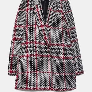 Zara plaid blazer